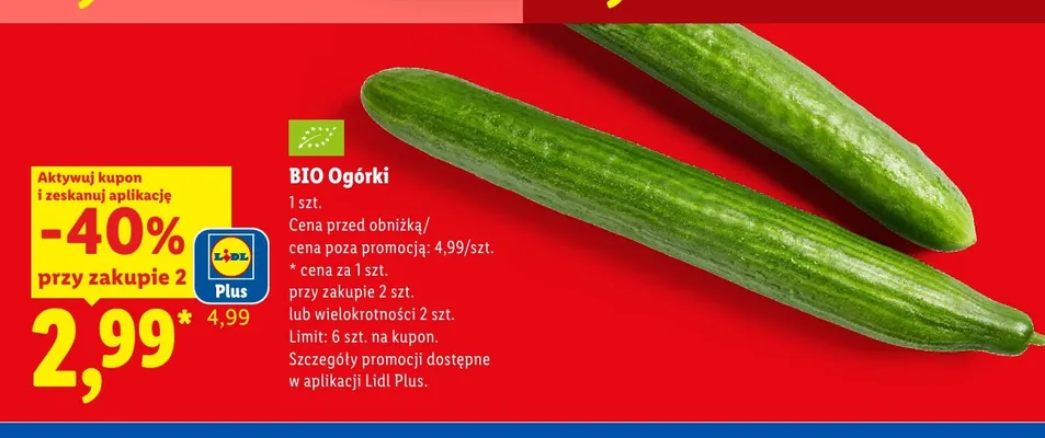 Ogórki promocja w Lidl