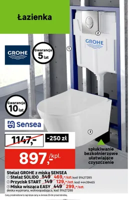 Stelaż podtynkowy Grohe Solido promocja w Leroy Merlin