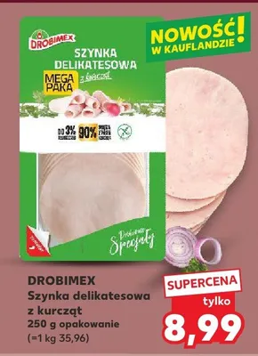 Szynka delikatesowa z kurczaka promocja w Kaufland
