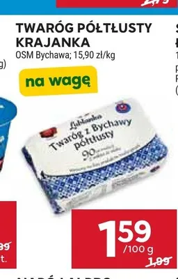 Twaróg półtłusty krajanka OSM Bychawa promocja w Stokrotka