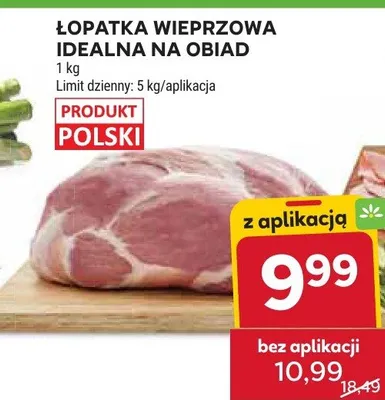 Łopatka wieprzowa idealna na obiad promocja w Stokrotka