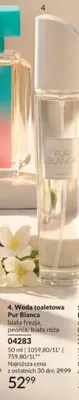 Woda toaletowa Pur Blanca biała frezja, peonia, biała róża promocja w AVON