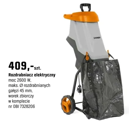Rozdrabniacz elektryczny promocja w OBI