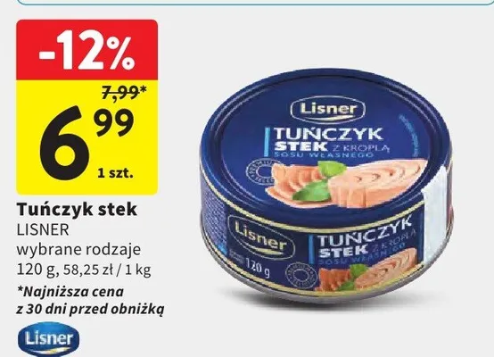 Tuńczyk stek wybrane rodzaje promocja w Intermarche
