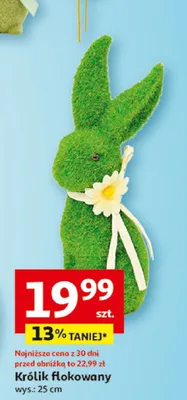 Królik flokowany promocja w Auchan