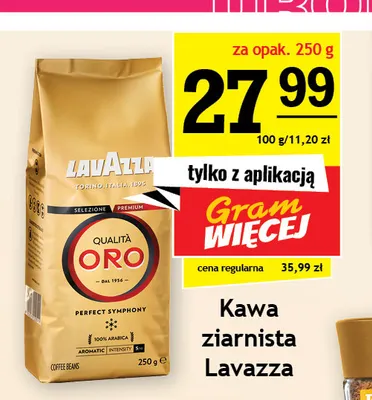 Kawa ziarnista Lavazza promocja w Gram Market