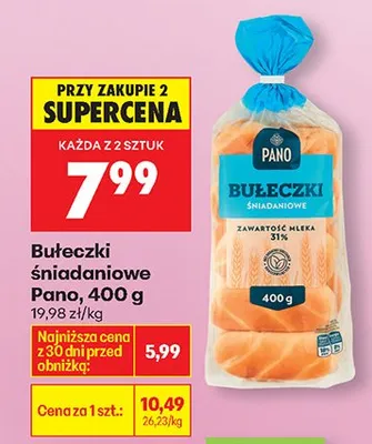 Bułeczki śniadaniowe Pano promocja w Biedronka