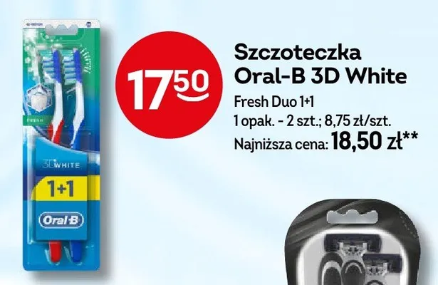 Szczoteczka 3D White Fresh Duo 1+1 promocja w Żabka