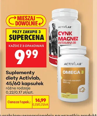 Suplementy diety Activlab promocja w Biedronka