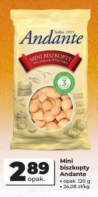 Mini biszkopty Andante promocja w Odido
