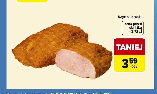 Szynka krucha Stanisławów promocja w Carrefour