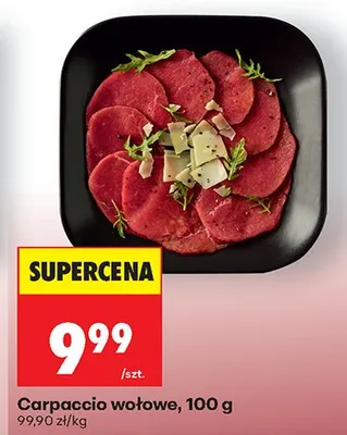 Carpaccio wołowe 100 g promocja w Biedronka