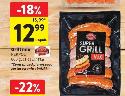 Grill mix PEKPOL promocja w Intermarche