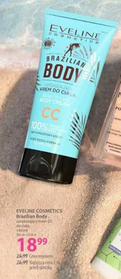 Upiększający krem CC do ciała Eveline Cosmetics Brazilian Body promocja w Hebe