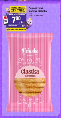 Maślane rurki waflowe Sielanka promocja w POLOmarket