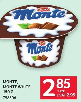 Deser Monte, Monte White 150 g promocja w Selgros