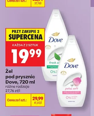 Żel pod prysznic Dove Petal Soft promocja w Biedronka