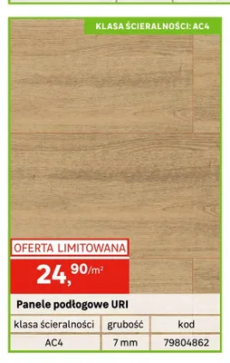 Panele podłogowe Weninger Uri 7 mm AC4 promocja w Leroy Merlin