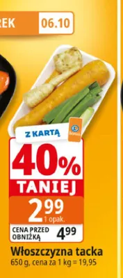 Włoszczyzna tacka promocja w Leclerc