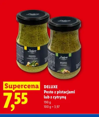 Pesto z pistacjami Deluxe promocja w Lidl