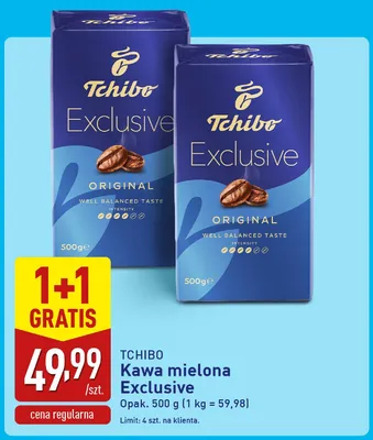 Kawa mielona Tchibo Exclusive promocja w Aldi