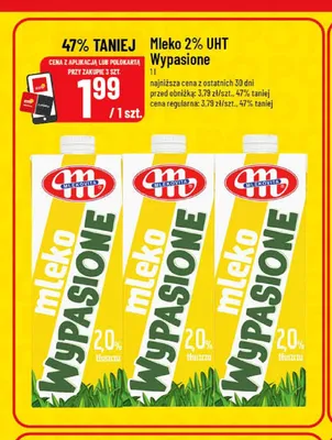 Mleko 2% UHT Wypasione Mlekovita promocja w POLOmarket