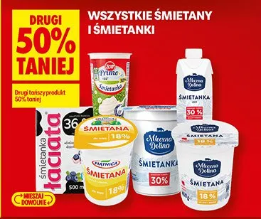 Śmietana, śmietanka promocja w Biedronka