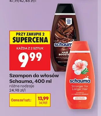 Szampon do włosów Schauma Hair Booster promocja w Biedronka