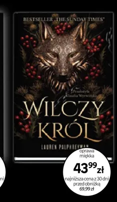 Książka Wilczy król Lauren Palphreyman oprawa miękka promocja w Empik