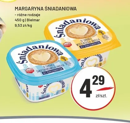 Margaryna Śniadaniowa o smaku śmietankowego masła Bielmar promocja w Sedal