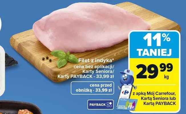 Filet z indyka promocja w Carrefour