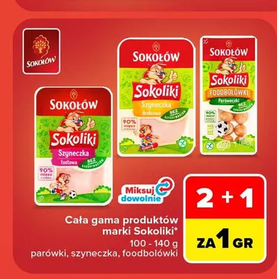Szyneczka drobiowa Sokołów Sokoliki promocja w Carrefour