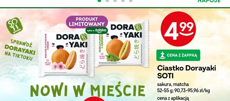 Ciastko Dorayaki SOTI matcha promocja w Żabka