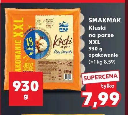 Kluski na parze XXL Smakmak promocja w Kaufland