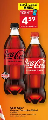 Napój gazowany Coca-Cola Original promocja w LEWIATAN