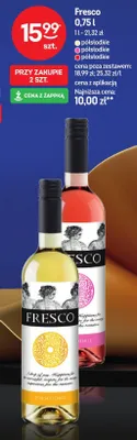 Wino Fresco białe półsłodkie promocja w Żabka