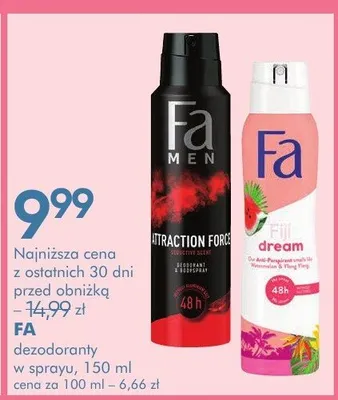 Dezodoranty w sprayu promocja w Super-Pharm