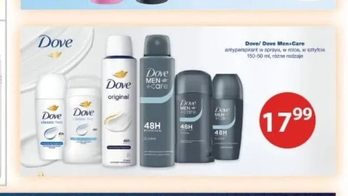 Dezodorant antyperspiracyjny w sztyfcie Dove promocja w Drogerie Laboo