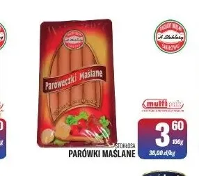 Parówki maślane Stokłosa promocja w Tomi Markt