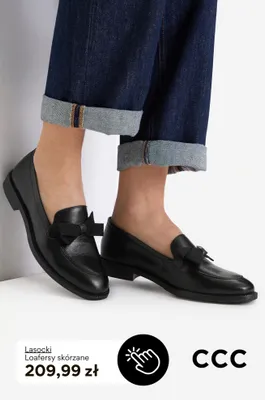 Loafersy skórzane Lasocki promocja w CCC