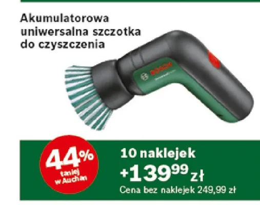 Akumulatorowa uniwersalna szczotka do czyszczenia promocja w Auchan
