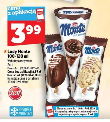 Lody Monte Classic promocja w TOPAZ
