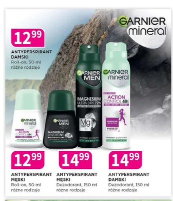 Antyperspirant męski roll-on Garnier Men promocja w Drogerie Polskie