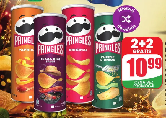 Chipsy Pringles Paprika promocja w Dino