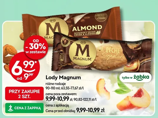 Lody Magnum Almond promocja w Żabka