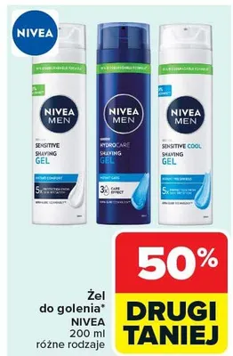 Żel do golenia Sensitive promocja w Carrefour