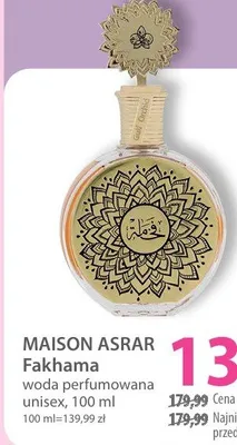 Woda perfumowana unisex Fakhama promocja w Hebe