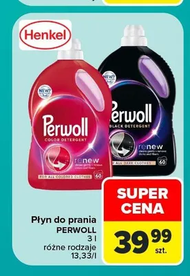 Płyn do prania Perwoll Renew Black promocja w Carrefour Market