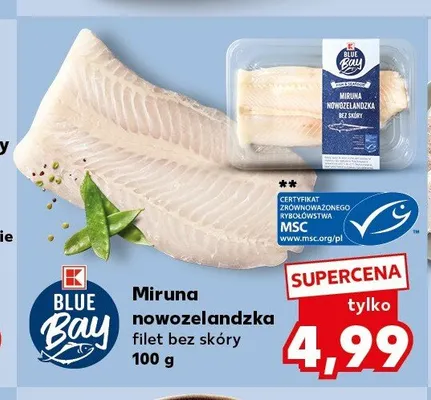 Miruna nowozelandzka filet bez skóry Blue Bay promocja w Kaufland