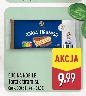 Torcik tiramisu CUCINA NOBILE promocja w Aldi